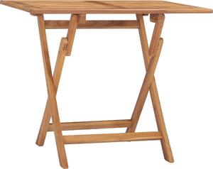 Maison Exclusive - Skladací záhradný jedálenský stôl 90x60x75 cm tíkový masív