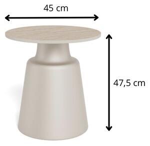 Actona Konferenční stolek Santorini 45 cm travertin/béžový