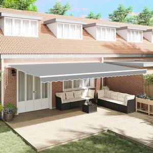 Maison Exclusive - Rám markízy Biela 600 × 300 cm Hliník