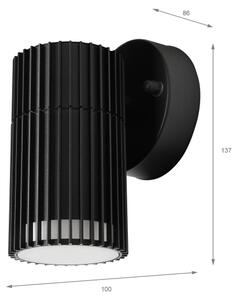 Vonkajšie nástenné bodové svietidlo LANTHEA 1xGU10/11W/230V IP44 čierna