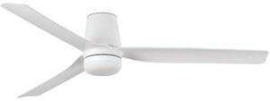 FARO 33828WT1S - LED stmievateľný ventilátor PUNT TUB M 18W/230V CCT, priemer 132 cm, biela WT + diaľkové ovládanie