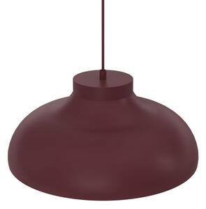 Luster na lanku BASCA 1xE27/15W/230V bordový