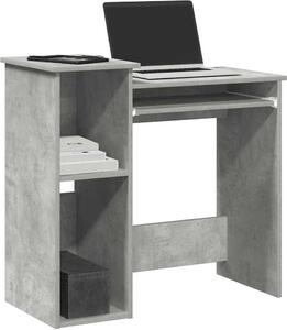 Maison Exclusive - písací stôl s policami betónovo sivý 84x40x78 cm drevený materiál
