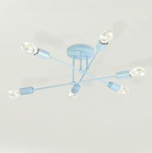Prisadený luster CAMBRIDGE 6xE27/15W/230V modrý