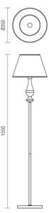 Redo 02-714 - Stojacia lampa FABIOLA 1xE27/42W/230V