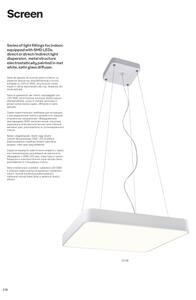 Redo 01-1124 - LED Luster na lanku SCREEN LED/48W/230V 3000K