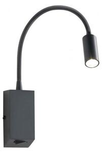 Redo 01-1194 - LED Flexibilná lampička HELLO LED/3W/230V čierna