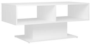 Konferenčný stolík, biely 103,5x50x44,5 cm, kompozitné drevo
