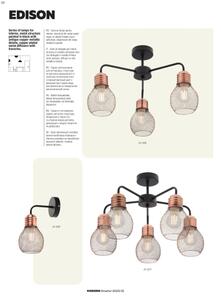 Redo 01-1575 - Nástenné svietidlo EDISON 1xE27/42W/230V