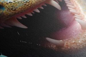Obraz aligátor so slúchadlami - 40x60