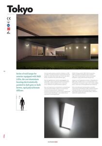 Redo 90021 - LED Vonkajšie nástenné svietidlo TOKYO LED/12W/230V 3000K IP54 hnedá