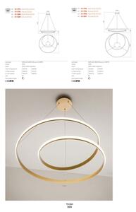 Redo 01-1790 - Stmievateľné LED nástenné svietidlo TORSION LED/27W/230V bronzové