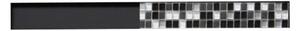 Odtokový žľab 2 v 1 nízky MEXEN FLAT BLACK 70 cm - vzor G13
