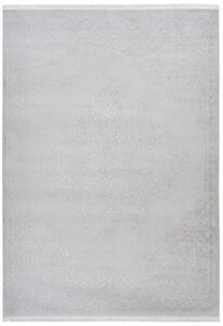 Strieborný koberec Medailón - Pierre Cardin - 160 x 230 cm , Tkaný, interiérový, bytový, kusový, obdĺžnikový koberec, z akrylu, s krátkym vlasom, jednofarebný, orientálny štýl