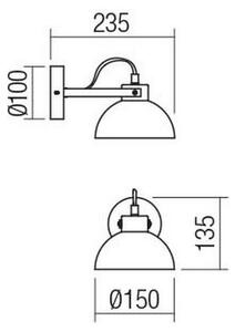Redo 04-511 - Detské nástenné svietidlo EOLO 1xE27/42W/230V