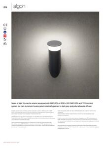 Redo 90073 - LED Vonkajšie nástenné svietidlo ALGON LED/9W/230V IP65 čierna