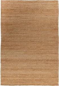 Jutový koberec Príroda 1 - 160 x 230 cm , Tkaný, interiérový, bytový, kusový, obdĺžnikový koberec, z juty, bez vlasu, so vzorom, škandinávsky štýl