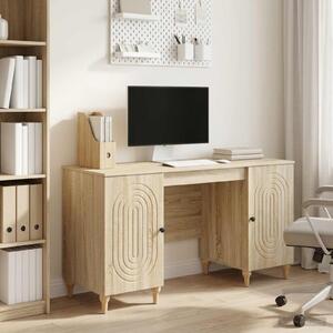 Maison Exclusive – Písací stôl s policou Sonoma 142,5 x 50 x 75 cm z drevotriesky