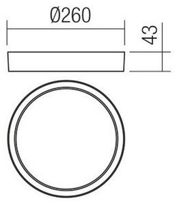 Redo 90155 - LED Vonkajšie stropné svietidlo PONZA LED/16W/230V pr. 26 cm IP65