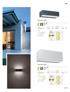 Redo 90154 - vonkajšie nástenné svietidlo LAMPRIS LED/12W/230V IP65