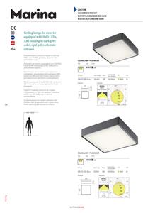 Redo 90158 - LED Vonkajšie stropné svietidlo MARINA LED/16W/230V IP65 antracit