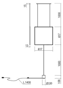 Redo 01-2134 - LED Stojacia lampa SLICK LED/28W/230V čierna