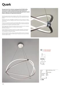 Redo 01-2251 - LED Stmievateľný luster na lanku QUARK LED/43W/230V 3000K chróm