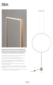 Redo 01-2134 - LED Stojacia lampa SLICK LED/28W/230V čierna