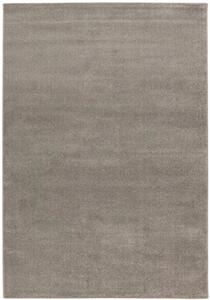 Strieborný koberec / behúň Trend - 80 x 150 cm , Tkaný, interiérový, bytový, kusový, obdĺžnikový koberec, z polypropylénu, s krátkym vlasom, minimalistický štýl, jednofarebný
