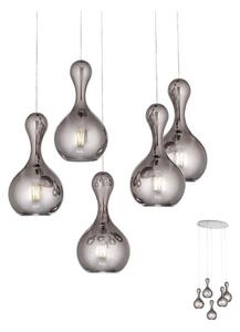 Redo 01-2262 - Luster na lanku LOB 5xE27/42W/230V šedá