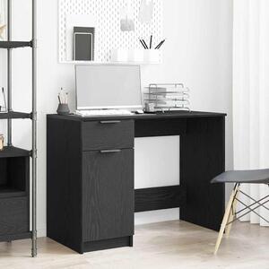 Maison Exclusive – písací stôl, čierna farba, vzhľad dubového dreva, materiál: drevotrieska