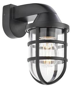 Redo 90207 - Vonkajšie nástenné svietidlo CAGE 1xE27/28W/230V IP44 čierna