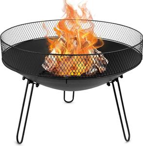 Kovový krb 60 cm: Bezpečné ohnisko na záhradu/terasu
