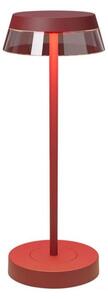 Redo 90311- LED Stmievateľná stolná lampa ILUNA LED/2,5W/5V 3000 mAh IP65 červená