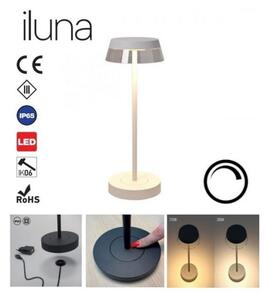 Redo 90306 - LED Stmievateľná stolná lampa ILUNA LED/2,5W/5V 3000 mAh IP65 biela