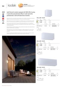 Redo 90321 - LED Vonkajšie svietidlo KODIAK LED/5W/230V 4000K 10 cm IP65 biela