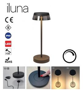 Redo 90312 - LED Stmievateľná stolná lampa ILUNA LED/2,5W/5V 3000 mAh IP65 čierna