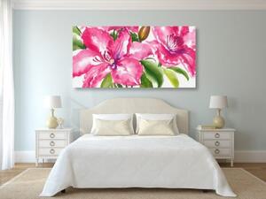 Obraz nádherné kvety - 100x50