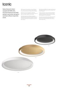 Redo 01-2677- LED Stmievateľný luster na lanku ICONIC LED/60W/230V pr. 78 cm čierna