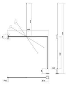 Redo 01-2695 - LED Stmievateľná stojacia lampa PICAS LED/12W/230V čierna