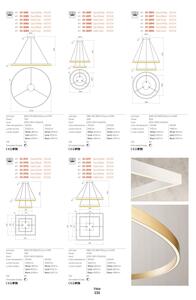 Redo 01-2891 - LED Stmievateľný luster na lanku FEBE LED/62W/230V čierna