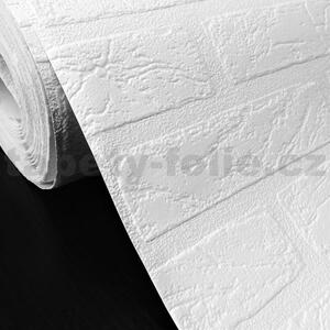 Vinylové tapety, tehla biela, 913630, IMPOL TRADE, rozmer 10,05 m x 0,53 m