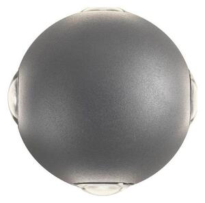Redo 90500 -LED Vonkajšie nástenné svietidlo MILESTONE 4xLED/3W/230V IP54 antracit
