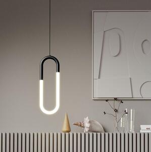 Redo 01-3184 - LED Luster na lanku LATIUM LED/9W/230V čierna
