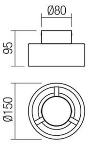 Redo 01-3096 - LED Stropné svietidlo PUNKT LED/6W/230V biela