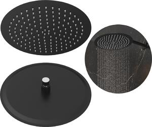 Granitan | Daová sprchová hlavica - 30 cm - ierna - Elegantný dizajn - Systém proti vodnému kameu - Minimalistická