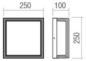 Redo 90566 - LED Vonkajšie nástenné svietidlo QUADRIS LED/20W/230V IP54 hnedá