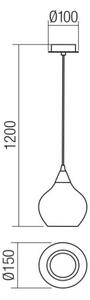Redo 01-3190 - Luster na lanku TANNER 1xE14/28W/230V pr. 15 cm
