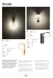 Redo 01-3239 - LED Nástenné svietidlo SINCLAIR LED/6,5W/230V CRI 93 IP21 zlatá