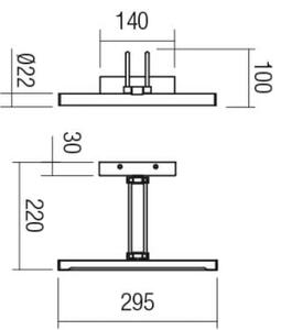 Redo 01-3472 - LED Obrazové svietidlo IKON LED/7,3W/230V 29,5 cm CRI 92 mosadz